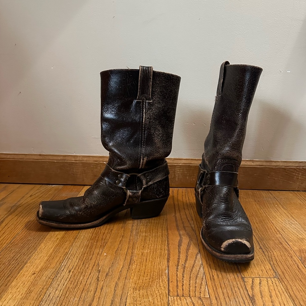 Frye harness boots